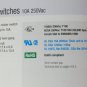 Arcolectric Thinline Rocker Switches 10A 250Vac (Lot of 5 pcs)