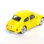 Volkswagen VW Classic Beetle Yellow 1/64 Die Cast Model