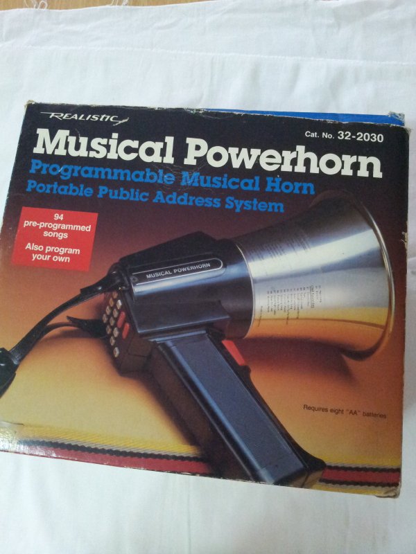 Realistic Musical Powerhorn Programmable 322030 Radio Shack (Rare)