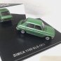 Simca 1100 GLS 1973 Green 1/43 Die Cast Model Car (Rare))
