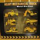 Heavy Mechanical Truck Set (6 pcs/set) 8 cm Die Cast Model (Rare)