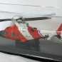 Agusta Carabinieri Sky Pilot U.S. Coast Guard Helicopter Black Red 1/100 Die Cast Model