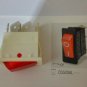 Arcolectric Lit Rocker Switch Single Pole 16A 250Vac (White/Red) (Lot of 5 pcs)