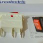 Arcolectric Lit Rocker Switch Single Pole 16A 250Vac (White/Red) (Lot of 5 pcs)
