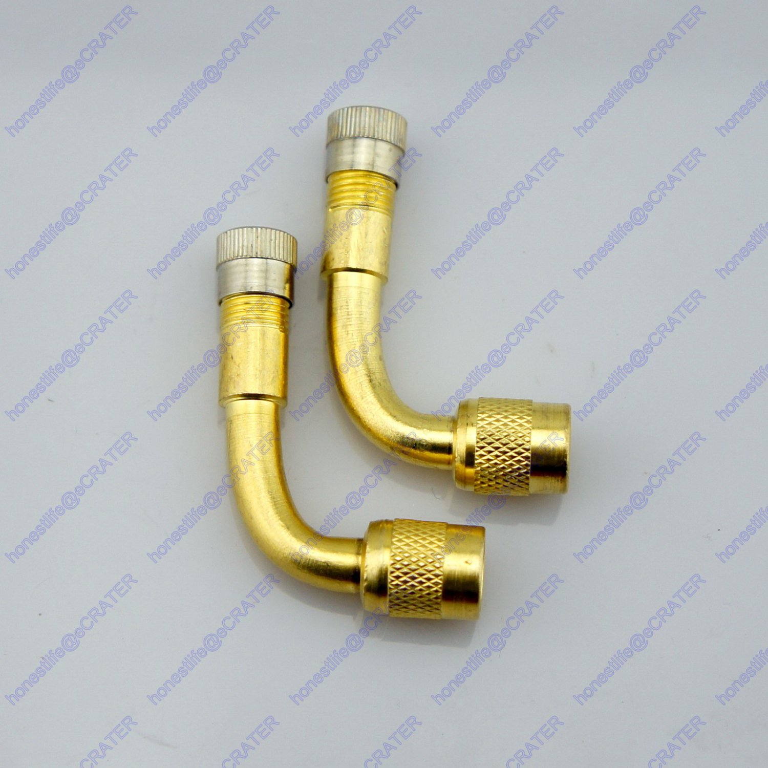 2 Tire Valve Extension Adaptor 90 Degree Car Bike Motorcycle Caravan RV Van ATV
