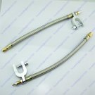 2 Tire Tyre Valve Extension Adaptor 250mm 9.8" Braided Truck RV Trailer Vehicle