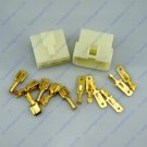 2 set 6.3mm 6 Way 2*3P Connector Terminal Block Motorcycle Car Truck Van RV Boat 2 set 6.3mm 6 Way 2*3P Connector Terminal Block Motorcycle Car Truck Van RV Boat