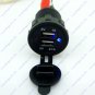 Motorcycle Scooter ATV Car Waterproof 2.1A Dual USB Phone GPS Charger