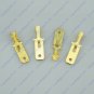 100 6.3mm Male Brass Terminal With Tap For Block Connector 20-12 AWG Wire Car