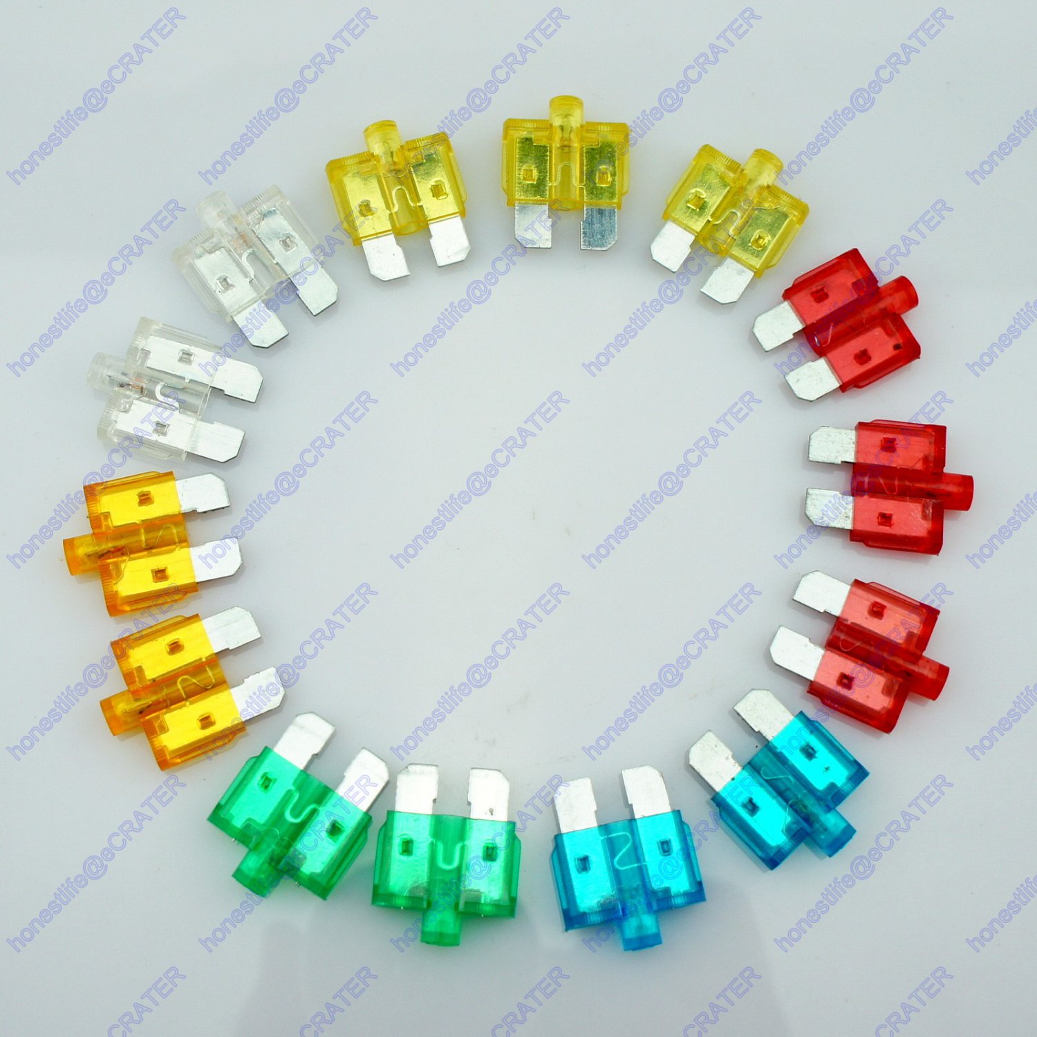 14 ATU LED Standard Blade Fuse SUV Car Truck Boat RV 12V 24V 5A-30A ...