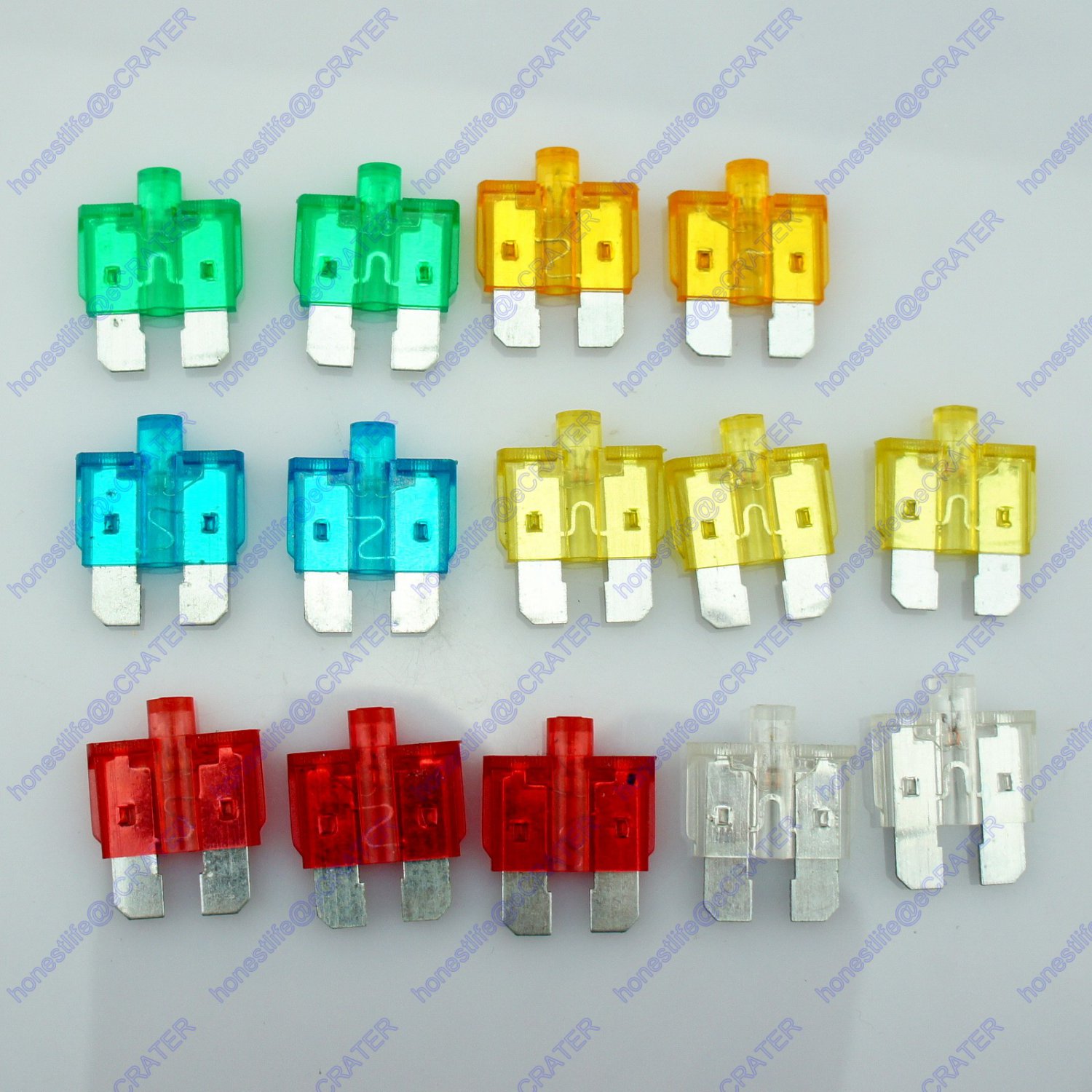 14 ATU LED Standard Blade Fuse SUV Car Truck Boat RV 12V 24V 5A-30A ...