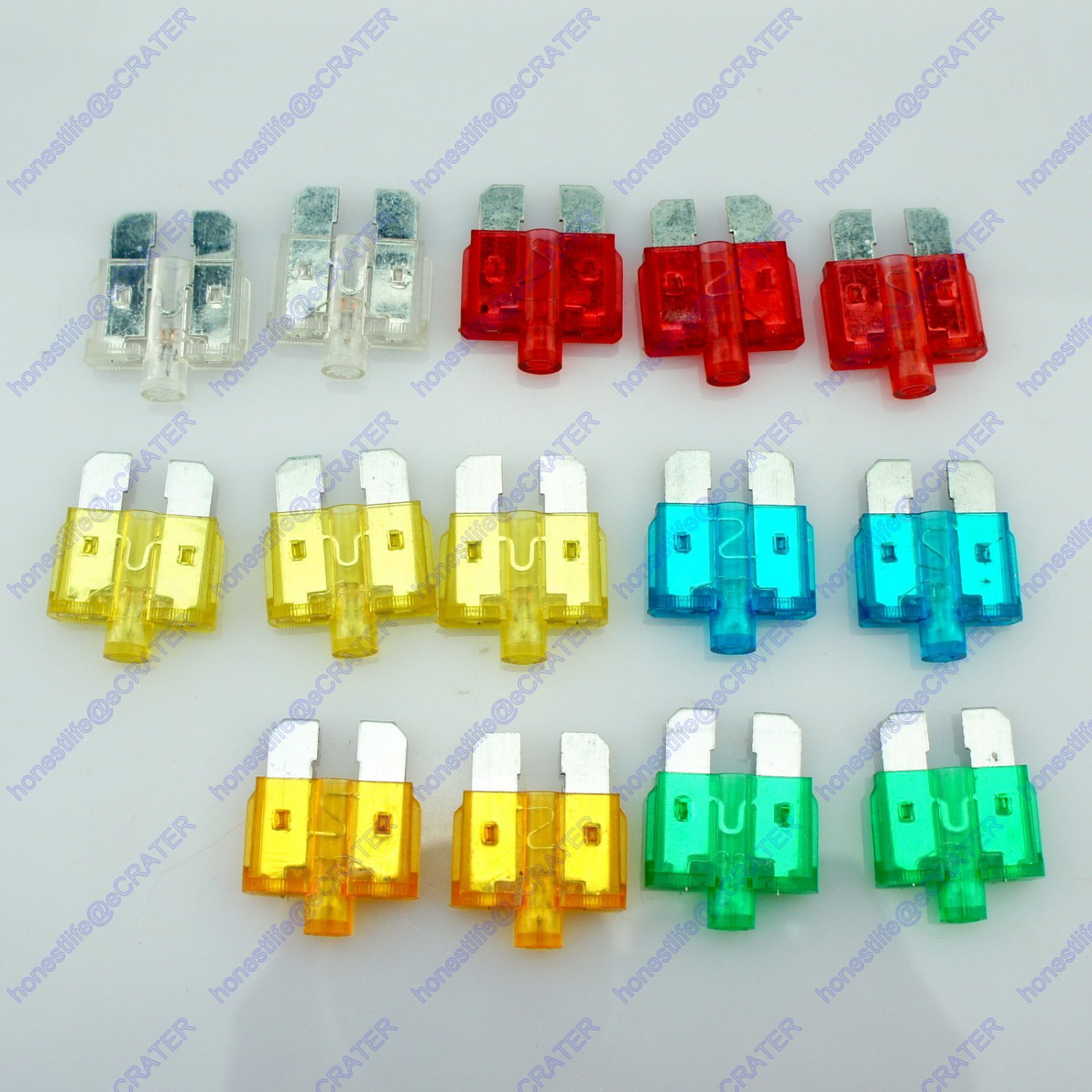 14 Atu Led Standard Blade Fuse Suv Car Truck Boat Rv 12v 24v 5a-30a 