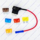 12/24V Regular ATO ATC Blade Fuse Holder Tap Dual Add a Circuit Vehicle 5 Fuses