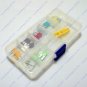 21 Car Vehicle Micro2 Leg Blade Fuse Kit With 5A 10A 15A 20A 25A 30A Plier
