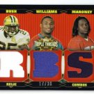 2006 TRIPLE THREADS BUSH WILLIAMS MARONEY JERSEY RC /36