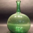 12" Antique Vintage Style Green Blown Glass Demijohn Carboy Bottle