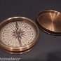 3" Large Vintage Antique Style Navigational Compass w Screw Top Lid