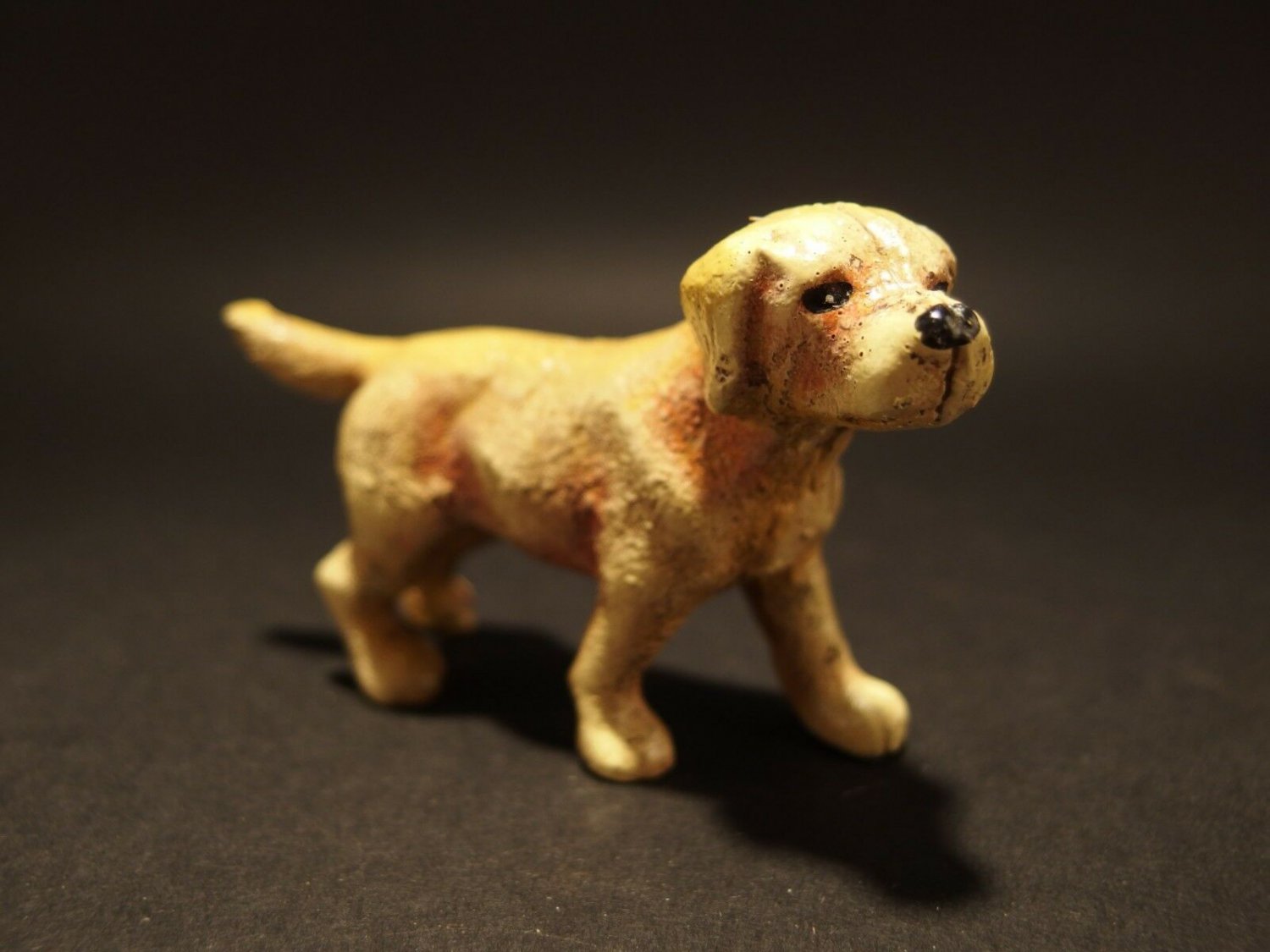 Antique Style Miniature Cast Iron Golden Retriever Dog