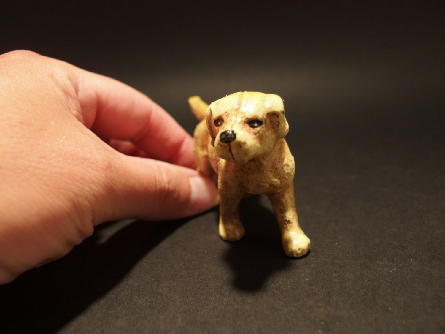Antique Style Miniature Cast Iron Golden Retriever Dog