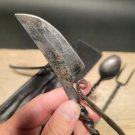 Antique Vintage Style Blacksmith Forged Flint Striker Knife Fork Utensil Set