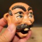 Antique Vintage Style Cast Iron folk art 4 eyed Drunk Man Wall Bottle Opener