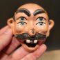 Antique Vintage Style Cast Iron folk art 4 eyed Drunk Man Wall Bottle Opener