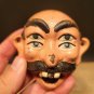 Antique Vintage Style Cast Iron folk art 4 eyed Drunk Man Wall Bottle Opener