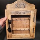 Antique Vintage Style Wood Wall Mount Key Cabinet Box