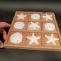 Vintage Style Coastal Starfish Sand Dollar Tic Tac Toe Coffee Table Game