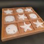 Vintage Style Coastal Starfish Sand Dollar Tic Tac Toe Coffee Table Game