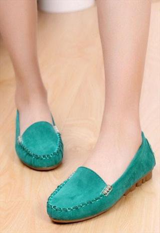 Lubania suede flat shoes