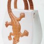 Crocodile Handbag White