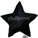 HoHollywood Star Studded Plush Pillow - Black - 3672