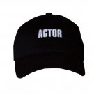 Black movie crew cap with" Actor" embroidered on it. - 5672 Black movie crew cap with" Actor" embroidered on it. - 5672