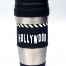 Stainless Steel Travel Mug with Clapboard design - 4025