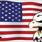USA Flag with Eagle License Plate - 3221