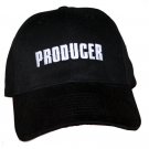 100% Cotton Black movie crew cap with "Producer" embroidered on it - 5669