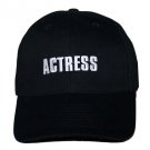 100% Cotton Black movie crew cap with" Actress" embroidered on it. - 5670 100% Cotton Black movie crew cap with" Actress" embroidered on it. - 5670