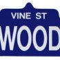 Hollywood Blue (Vine) Street Sign - 3060
