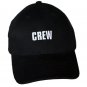 100% Cotton Black movie crew cap with" Crew" embroidered on it. - 5673