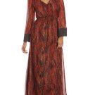 NEW without tags- Arden, B Abstract Print Chiffon Maxi Dress- Size S
