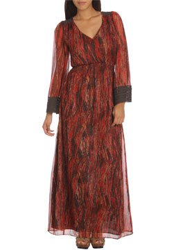 NEW without tags- Arden, B Abstract Print Chiffon Maxi Dress- Size S