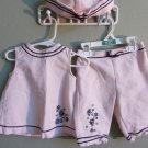 3 piece NWOT First Impressions tank, pant and hat set- 24m
