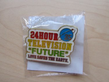ARASHI 24 HOUR HR TV TELEVISION 2012 OFFICIAL GOOD PIN B BRAND NEW