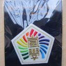 WAKU WAKU SCHOOL OF ARASHI 2013 EMBROIDERED SCHOOL CREST BROOCH WAKUWAKU