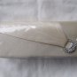 WOMEN SATIN WEDDING EVENING BRIDAL PARTY CLUTCH HANDBAG POUCH PURSE CHAMPAGNE
