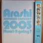 ARASHI 2003 HOW'S IT GOING? TOUR CONCERT GOOD PAMPHLET MEMBERS VOICE JOHNNY