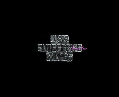 USS Enterprise (script) Military Pin - Cassie's