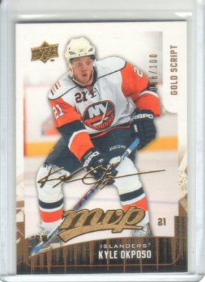 2009-10 Upper Deck MVP Gold Script #111 Kyle Okposo /100
