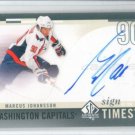 2010-11 SP Authentic Sign of the Times #SOTMJ Marcus Johansson